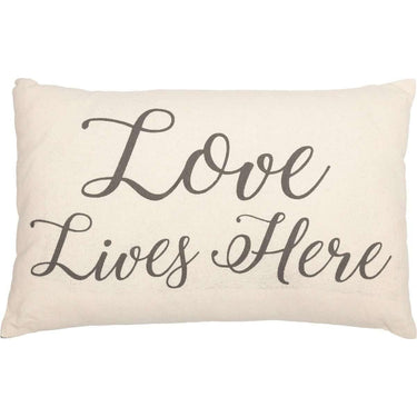 Casement Natural Love Lives Here Pillow 14x22 VHC Brands - The Fox Decor